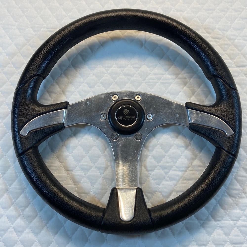 STEERING WHEEL. Made in Italy GUSSI ITALIA Boat Steering Wheel.